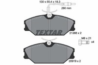 Textar Bremsbelagsatz, Scheibenbremse 2138802 FüR Renault