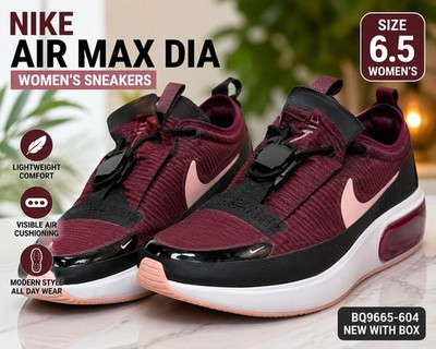 Nike Air Max Dia Women s Size 6.5 Burgundy Pink Black Sneakers BQ9665-604