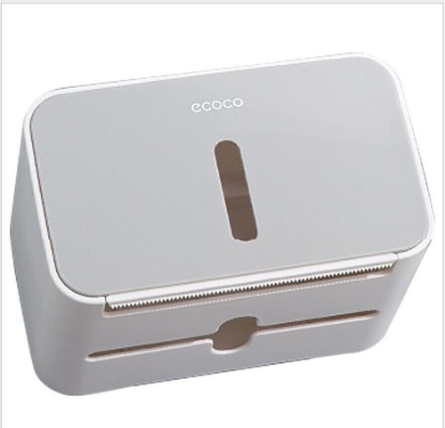 Toilet Shelf Wall Mount Waterproof Tissue Paper Holder Roll Holder Storage Box - Picture 3 of 9