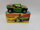 Lesney Matchbox Baja Buggy No 13 Superfast H Box  Green W/ Flower England Clean