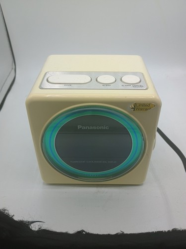 Panasonic Leuchtstoffwecker/Radiowürfel getestet funktioniert 5x5x4" Vintage - Bild 10 von 10