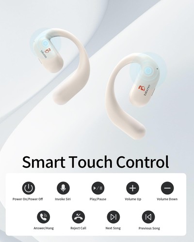 Open Ear Headphones, True Wireless Bluetooth 5.3 Earbuds with Ear Hooks, Buil... - Picture 5 of 8