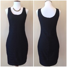 Candie’s black lace bodycon mini dress short fitted sleeveless Cocktail Size S