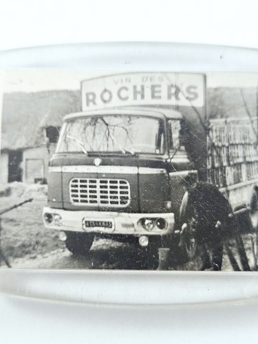 PORTE-CLES - Photographie - CAMION BERLIET - VINS des ROCHERS - Vintage 1960s - - Photo 2/3