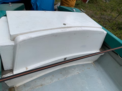 Motorboot Ibis 2, grün/weiß, mit 15 PS Aussenboarder Abholung in Schweden - Bild 13 von 13