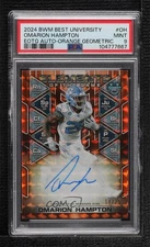 2024 Bowman U Orange Geometric Refractor /25 Omarion Hampton PSA 9 MINT Auto