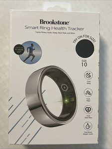 Brookstone Smart Ring Health Tracker  Size 10, Brand New