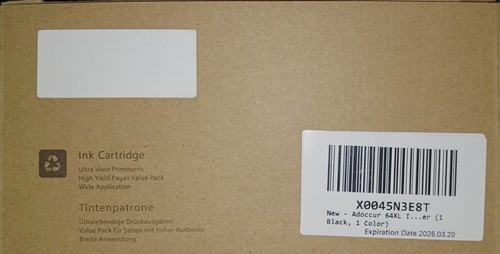 ADOCCUR 64XL Tintenpatrone Ersatz für HP Tinte 64 kompatibel Envy Photo 2er Pack - Bild 10 von 14