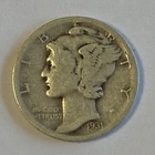 1931-D MERCURY DIME VINTAGE COLLECTABLE