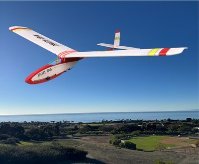 AeroRacers all wood Fun 24 Free Flight Glider Kit with high start