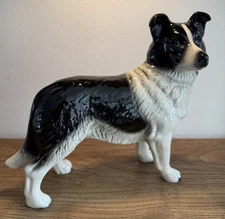 Beautiful Coopercraft ceramic Border Collie / sheep dig ornament