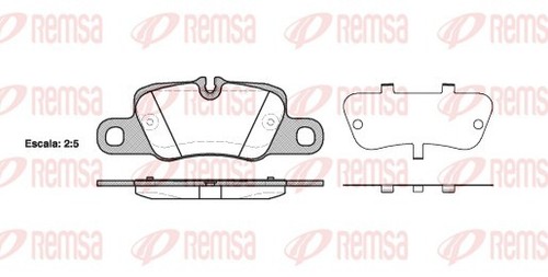BRAKE PAD SET DISC BRAKE 1401.00 FOR PORSCHE PANAMERA 911/Convertible/Targa 4.8L - Picture 2 of 6