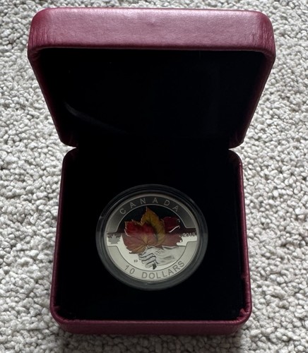2013 Fine Silver (99.99) $10 Coin. 15.87g. COA. Box. The Maple Leaf. - Picture 4 of 7