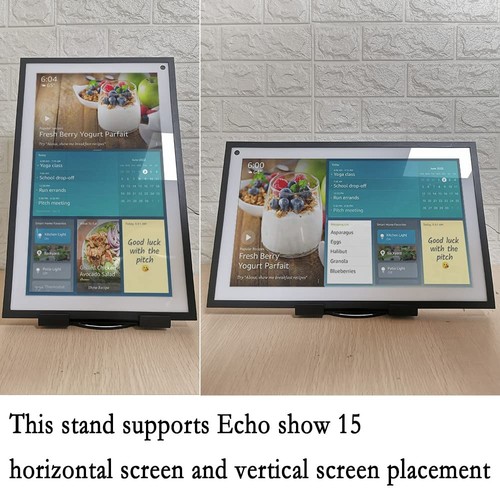 Echo Show 15 Stand Black Swivel and Tilt for Perfect Viewing Angle Riser - Picture 2 of 4
