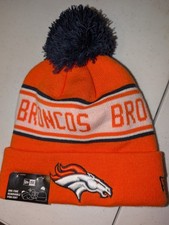 Denver Broncos New Era Sideline Collection Beanie With Pom. NWT