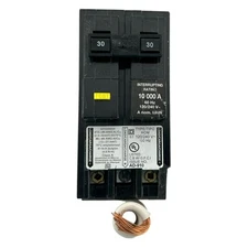 CHIPPED Square D HOM230GFI GFCI Ground Fault Circuit Breaker 120/240 Volt 2P 30A