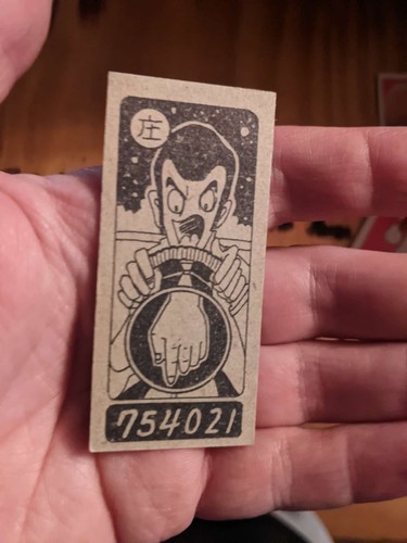 vintage anime karte menko 60er-70er jahre selten - Bild 2 von 2