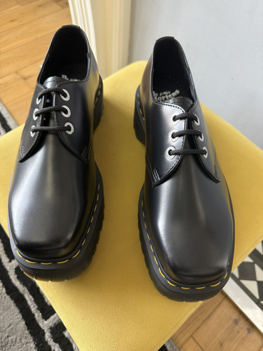 Dr. Martens 1461 Quad Squared Glattleder 3 Ösen Unisex Schuhgröße 9 UK - Bild 2 von 7