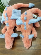 Jellycat 2 persimmon Dragons Large and Huge 50cm and 66cm