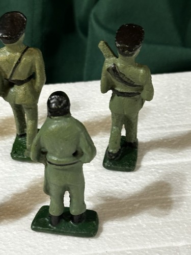 VTG Barclay Manoil Cast Iron Soldiers Lot of 11, World War II, Hand Painted - Picture 12 of 14