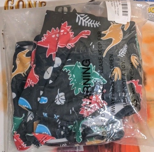Dinosaur DDLG Kidcore Bikini Top Racerback High Waisted Bottom 2 Piece Swimsuit - Picture 11 of 12