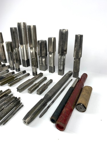 Vintage Maschinist Handgewindebohrer US Standard Greenfield Neujahr Besley Gewindebohrer SET - Bild 9 von 13