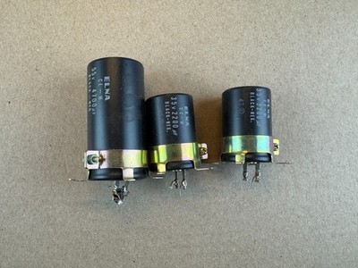 Marantz 1030 Set of Main Filter Capacitors w/ Clamps - Vintage Amplifier Parts