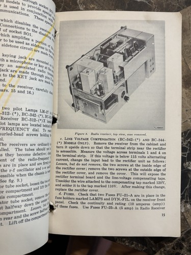 RADIO RECEIVERS TM 11-850 WAR DEPT TECHNICAL MANUAL 1946 BC-312 BC-342 BC-314 - Foto 5 di 10