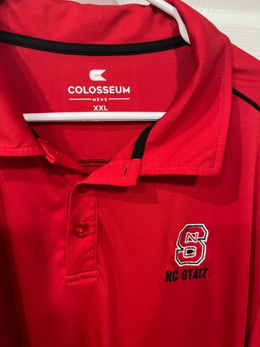 Colosseum NC State Short Sleeve Active Polo Shirt Men's 2XL Excellent Cond. - Picture 2 of 4