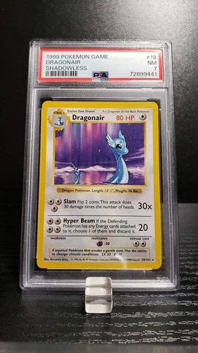 Dragonair - Shadowless - Base Set 18/102 - PSA 7 NM - Pokemon TCG