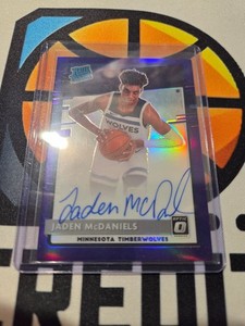 2020-21 Panini Donruss Optic Rated Rookie Jaden McDaniels #178 Signatures AUTO