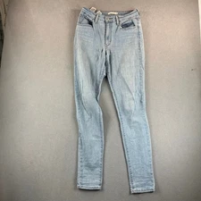 Levi's 721 Jeans Womens 30 Light Wash Blue High Rise Skinny Stretch Denim Pants