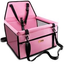 Pet Reinforce Car Booster Seat for Dog Cat Portable and Breathable Bag with S...