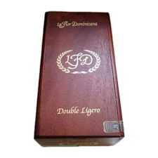 LFD La Flor Dominicana Double Ligero DL-854 Empty Wooden Cigar Box 4⅞x8⅞x3⅝