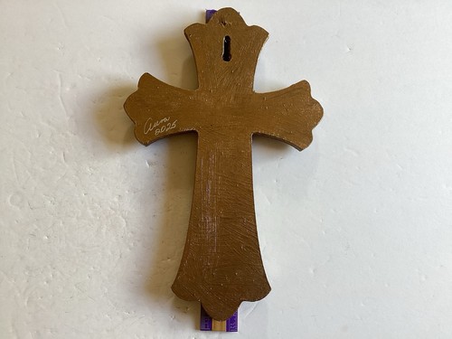 Wooden Milagro Cross 11” X 7” X 2 1/2” Hand Made USA - Picture 6 of 7