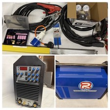 R-Tech TIG201 AC/DC 200A TIG MMA Welder Aluminium Package low use HF Pulse