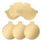  50 Pcs Mini-kuchenplatte Kleiner Kuchenhalter Runde Kuchenbretter