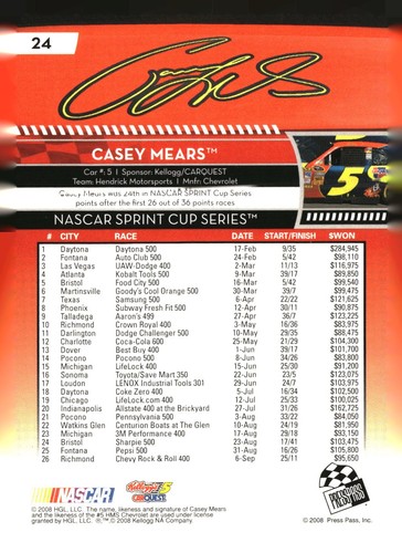 2009 Press Pass Racing - base cards and inserts pick from list PYC - Picture 49 of 303