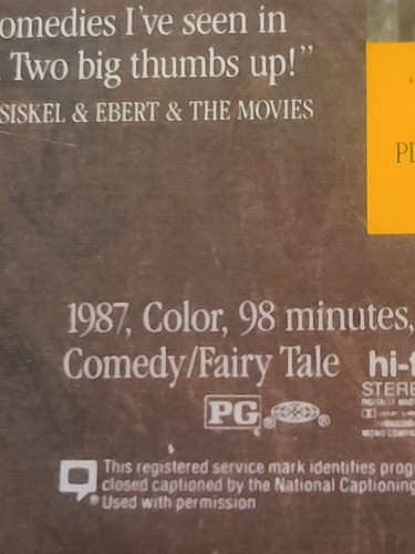 The Princess Bride (Laserdisc) 1988 NEW SEALED MINT - Bild 18 von 22