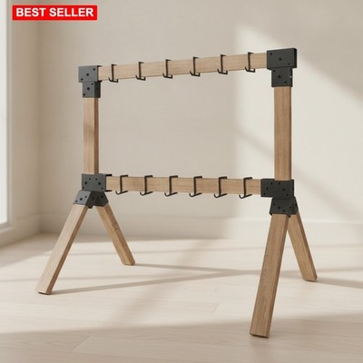 Target Stand Brackets 2x4 Heavy Duty Steel Supports 0.2  Thick Black Outdoor