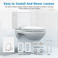 Toilet seat recessed child seat Quiet-Close Lid And Seat Easy Installation Round