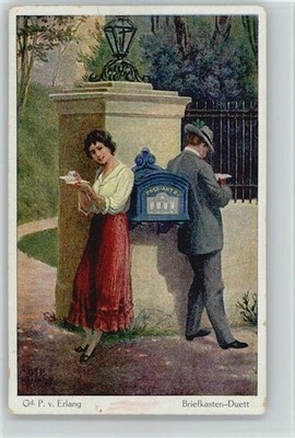 12009333 - Artist Sign Erlang - Letterbox Duet - Love Poetry Mailbox