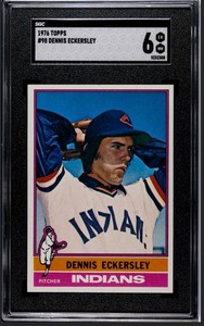 1976 Topps #98 Dennis Eckersley Cleveland Indians Rookie RC SGC 6
