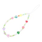  Pearl Heart Butterflies Beaded Phone Charm Lanyard Phone Charm Anti-lost Camera