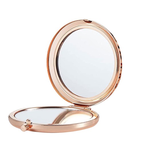2.5 Inch Round Pocket Makeup Mirror Handheld Travel Makeup Mirror Round - Picture 6 of 10