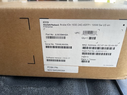 HPE Networking Instant On Switch Series 1930 24-Port Gb Smart-managed JL683B#ABA - Picture 1 of 2