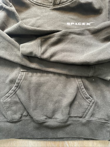 Childs Hoodie Sweatshirt Black with SPACEX Logo (Childs) Large - Picture 9 of 9