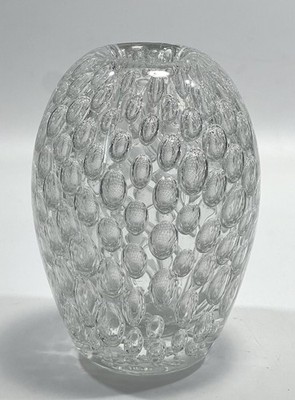 Vintage Floris Meydam Serica Vase with Large Trapped Airbubbles 1963 Netherlands
