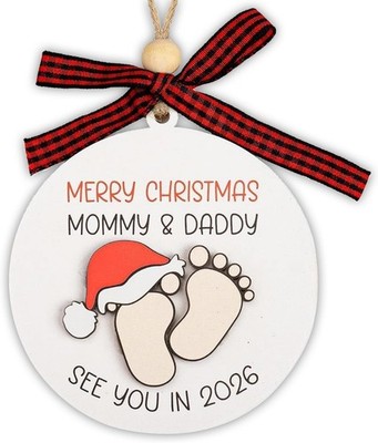 Baby First Christmas Ornament 2025, Expecting 2026, New 