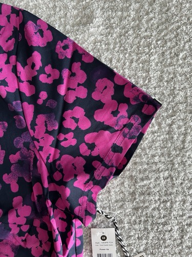 Koi Next Gen Peeling Top Damen Gr. 3X Rosa Gepard Azalee Stretch Pflege Medizin - Bild 5 von 11